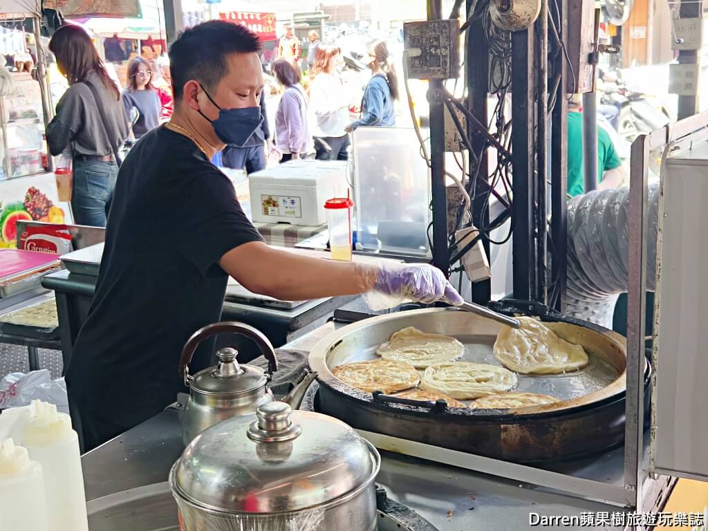 忠貞甩餅,龍岡市場美食,忠貞市場美食