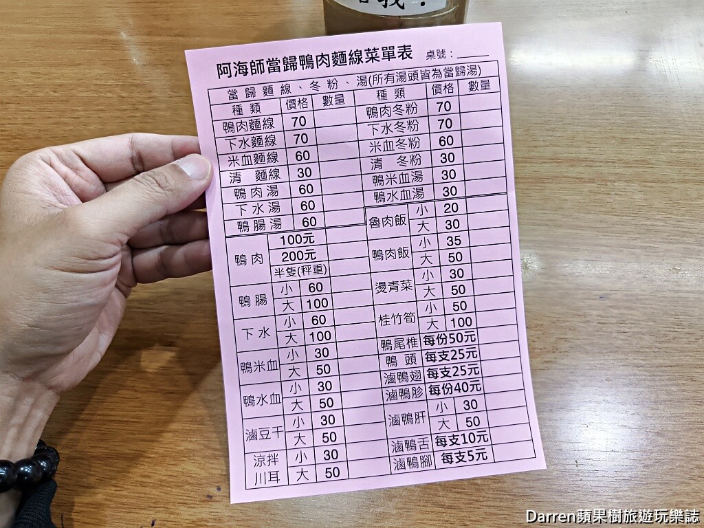 阿海師鴨肉麵線