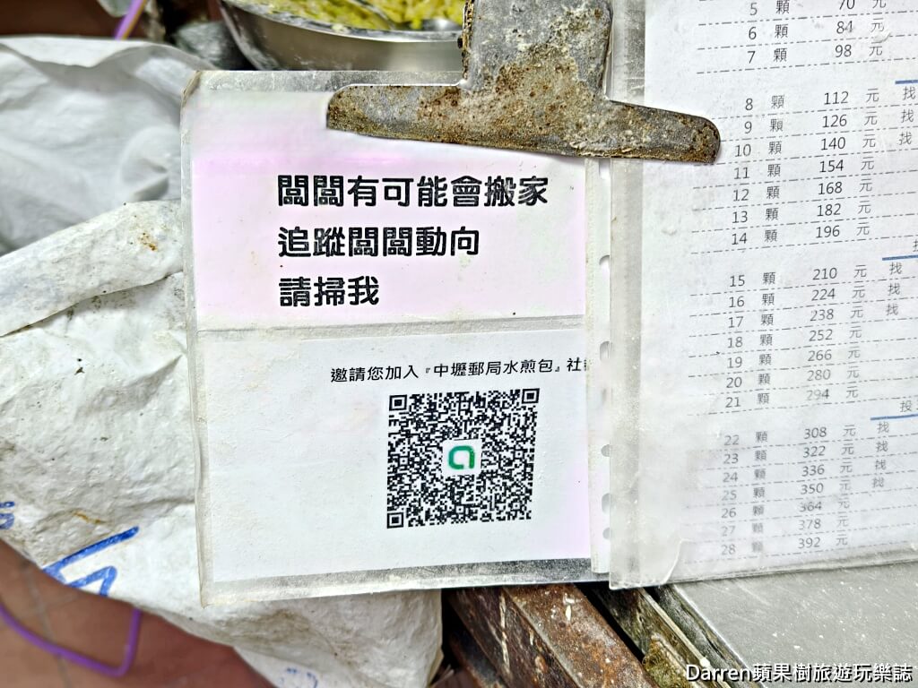 中壢郵局水煎包攤車,無名水煎包,中壢美食推薦