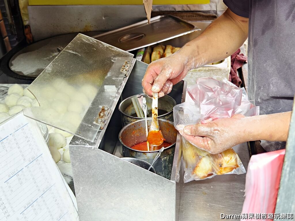 中壢郵局水煎包攤車,無名水煎包,中壢美食推薦