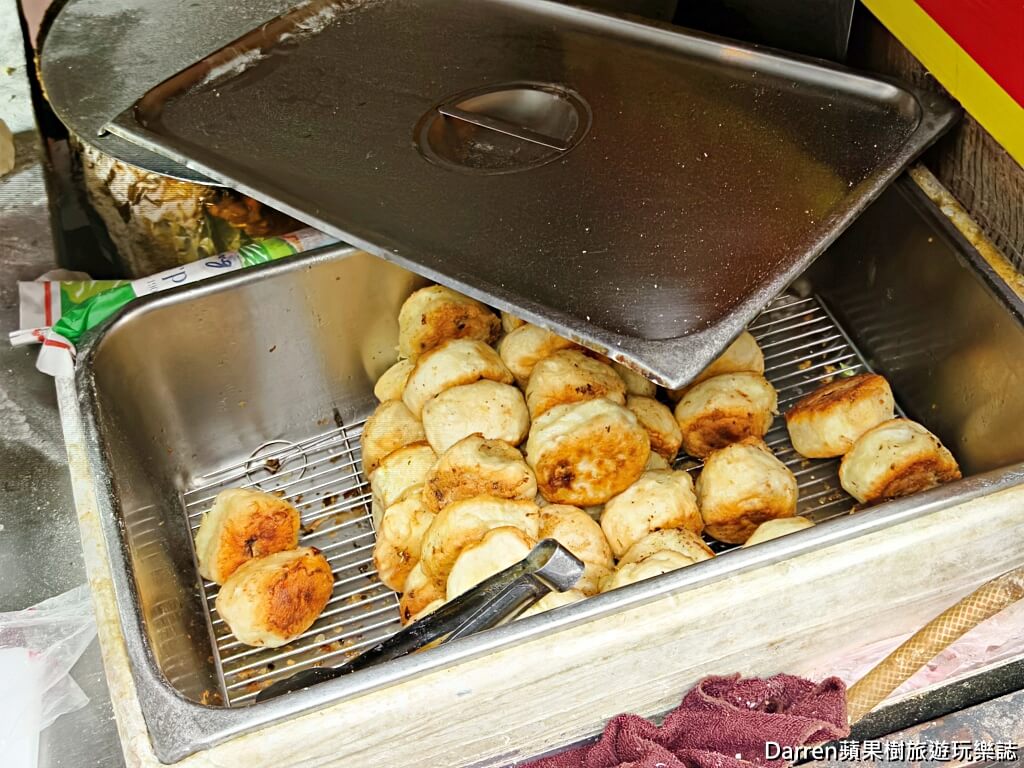 中壢郵局水煎包攤車,無名水煎包,中壢美食推薦