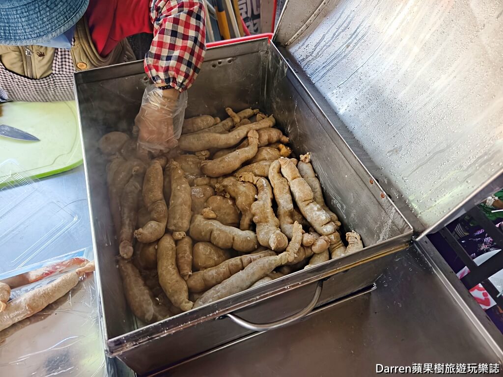 手工糯米腸,桃園美食,南門市場美食,桃園小吃,古早味糯米腸,豬大腸糯米腸