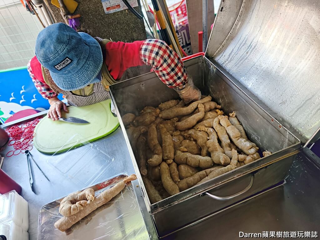 手工糯米腸,桃園美食,南門市場美食,桃園小吃,古早味糯米腸,豬大腸糯米腸