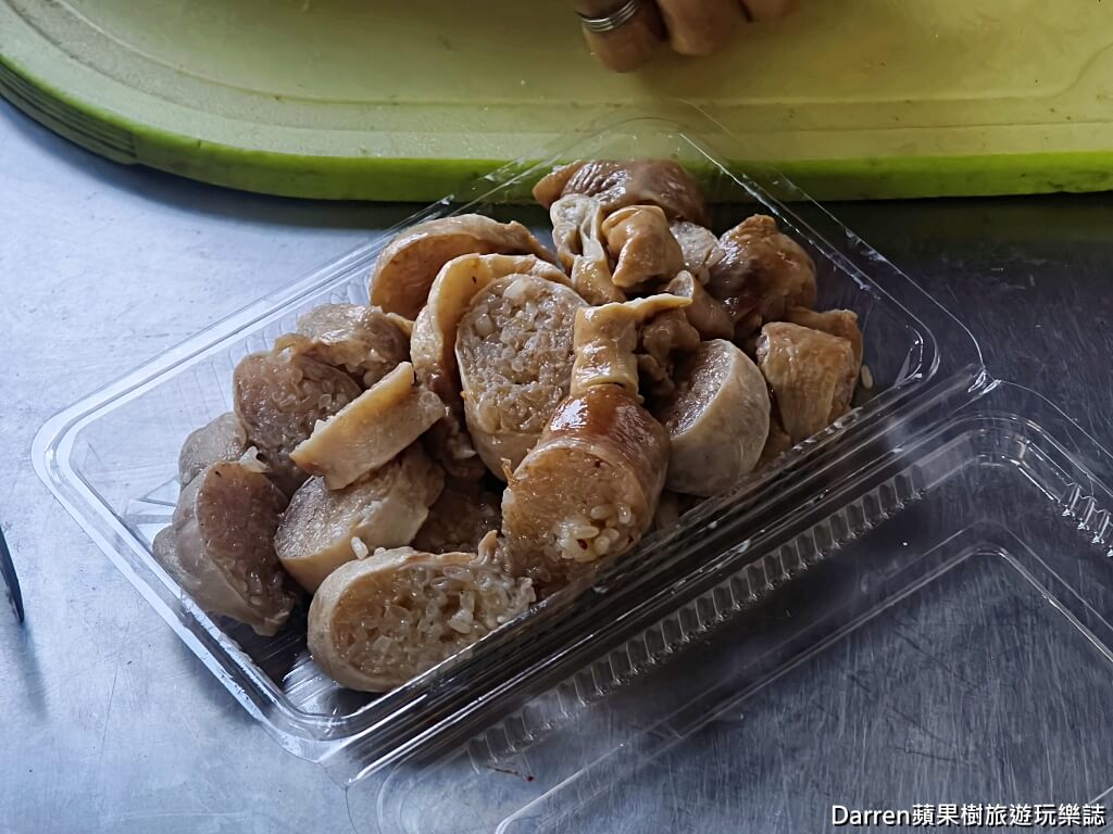 手工糯米腸,桃園美食,南門市場美食,桃園小吃,古早味糯米腸,豬大腸糯米腸