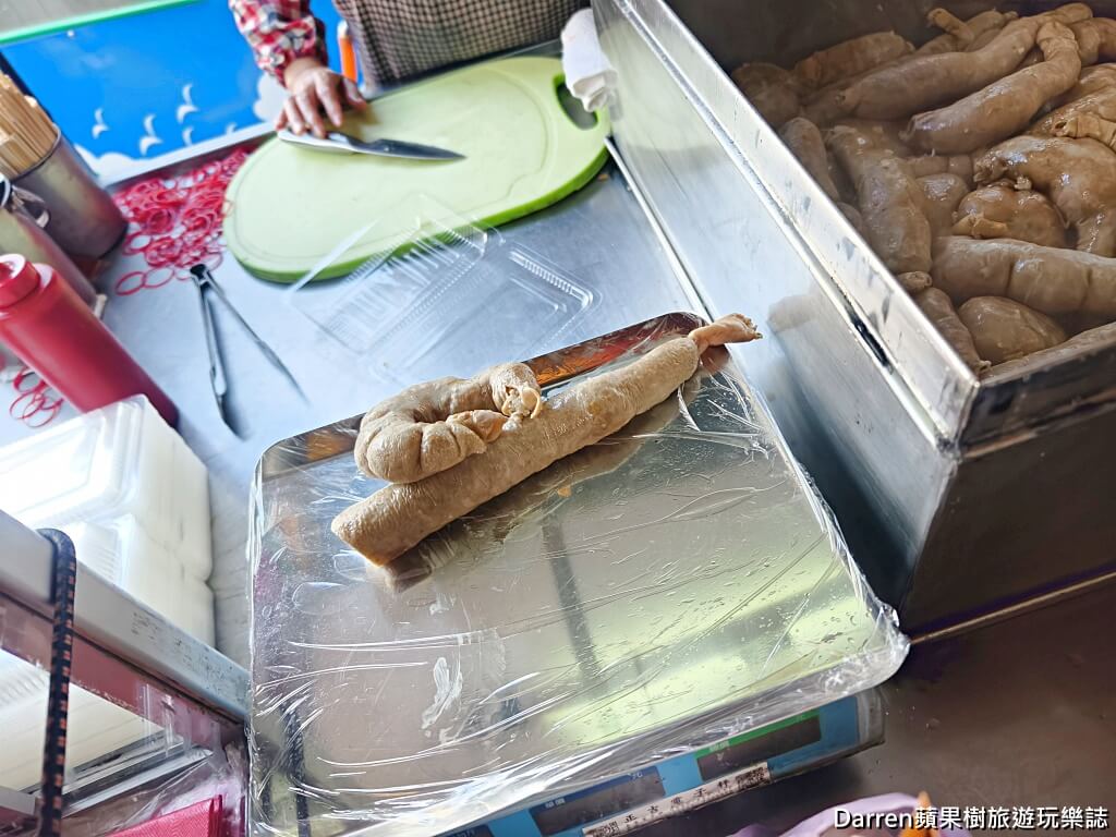 手工糯米腸,桃園美食,南門市場美食,桃園小吃,古早味糯米腸,豬大腸糯米腸