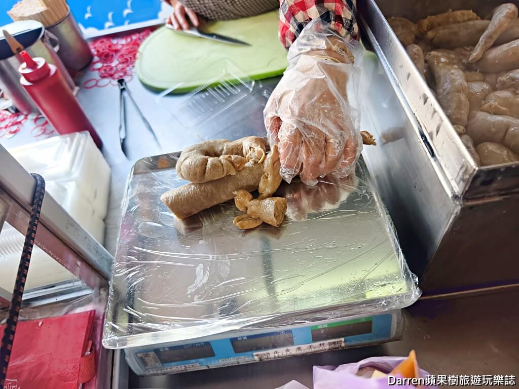 手工糯米腸,桃園美食,南門市場美食,桃園小吃,古早味糯米腸,豬大腸糯米腸