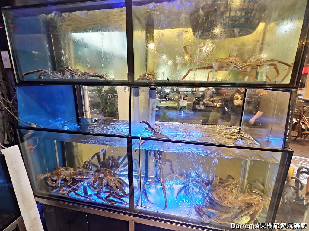 川郎活蟹海鮮料理,台北帝王蟹推薦,中山區海鮮餐廳,吉林路美食,活體帝王蟹三吃,台北活蟹料理,帝王蟹火鍋,炭烤蟹腳,台北聚餐餐廳,行天宮美食